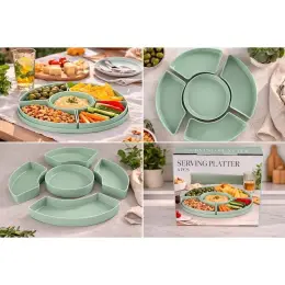 Менажниця для закусок Serving Platter, набір 6 предметів, фісташковий колір