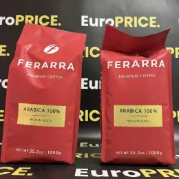 Кава в зернах Ferarra Arabica 100% Medium Roast 1кг