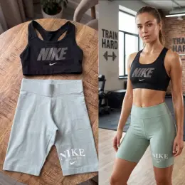 Спортивний комплект Nike топ та велосипедки розмір XS