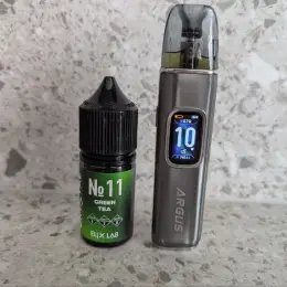 Pod-система Voopoo Argus G3 30 Вт 1500 мАч з картриджем 0.7 Ом та рідиною Elix Lab Green Tea