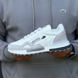 Lacoste Elite Active T кроссовки мужские кожа/текстиль/замша белые 41-45