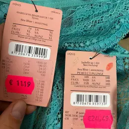 Комплект Hunkemoller: бюстгальтер 85B-80C-90A и трусы XL