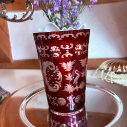Ваза Bohemia, 15 см, красная