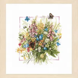 Набір для вишивки хрестом LanArte Summer bouquet "Літній букет"