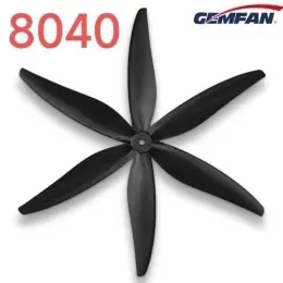 Gemfan 8040-3 Black Reinforced PC 8" 2L+2R (CW+CCW) пропелери