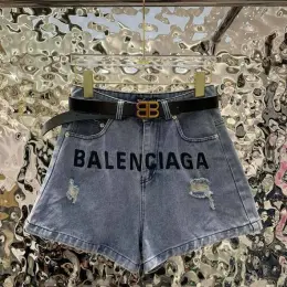 Джинсові шорти Balenciaga з ремінцем, розмір M
