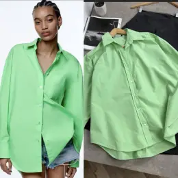 Стильна сорочка Zara оверсайз, 100% коттон, розмір S-M