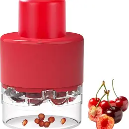 🍒 Firjuty Cherry Pitter Tool - пристрій для видалення кісточок з вишень та оливок, червоний