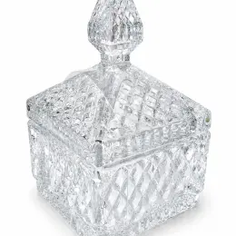 Скляна цукерниця Home Korner Glass Jar з кришкою 8.8 × 8.8 × 15.5 см