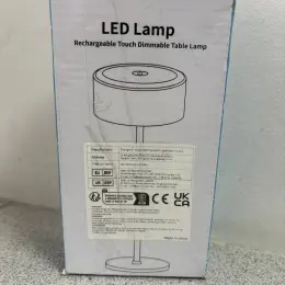 Акумуляторна настільна лампа TYEE LED Lamp чорна металева з регулюванням яскравості