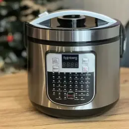 Мультиварка Rainberg RB-6209 Металик + фритюр 1800 Вт, 6 л, 45 программ