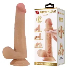 Фалоімітатор Pretty Love Tallen з ефектом ковзаючої шкіри 20х4.4 см