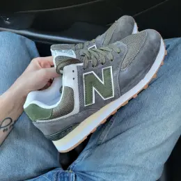New Balance 574 Grey Green Замша Вьетнам