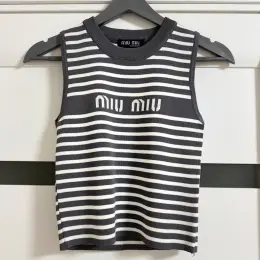 Майка топ MIU MIU в полоску, универсальный размер S/M