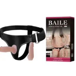 Реалістичний страпон BAILE JESSICA STRAP ON SET зі змінними фалоімітаторами