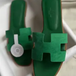 Шльопанці Hermes шкіра/замша