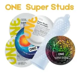 Презервативи ONE Super Studs з точковим рельєфом