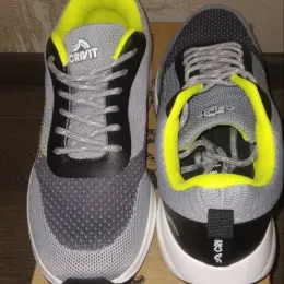 Кросівки Crivit 42-42.5 сірі з жовтим