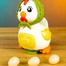 Музыкальная игрушка-курица "WToys" с подсветкой и украинской озвучкой