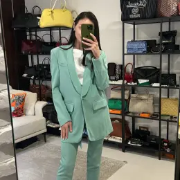 Мятный костюм Tibi женский S-M