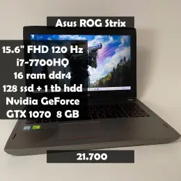Игровой ноутбук Asus ROG Strix GL502V с Intel Core i7-7700HQ, 16GB RAM, GTX 1070 8GB