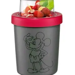 Стакан-контейнер Disney Kitchen для йогурта/супа 470 мл розовый