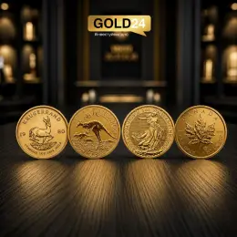 Золоті монети Krugerrand, Britannia, Australian Kangaroo, Canadian Maple Leaf 31,1г