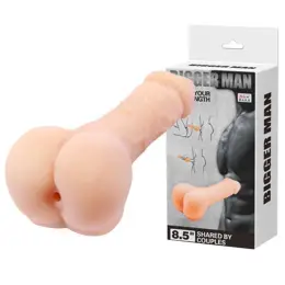 Насадка-мастурбатор Baile Bigger Man 2в1 21.5х4.5 см
