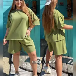 Костюм жіночий літній футболка та шорти