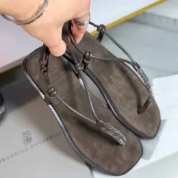 Босоніжки Brunello Cucinelli шкіряні