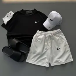 Комплект одежды Nike футболка, шорты, кепка, носки, шлепанцы