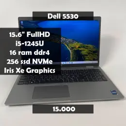Ноутбук Dell Latitude 5530 15.6" FullHD Intel Core i5-1245U 16GB DDR4 SSD 256GB NVMe
