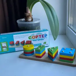 Сортер "Фигурка" деревянный развивающий