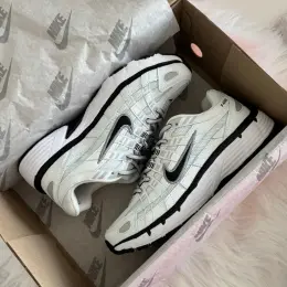 Nike P-6000 White Black Swoosh