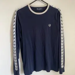 Лонгслів Fred Perry чоловічий синій розмір M