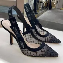 Туфлі Dior жіночі чорні сітчасті