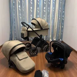 Коляска El Camino Prestige 2в1 (3в1) бежевая