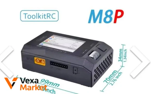 ToolkitRC M8P зарядка для LiPo, LiHV, LiFe, Li-ion, NiMH, NiCd та Pb батарей