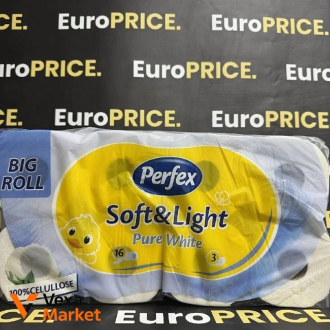 Π’ΡΠ°Π»Π΅ΡΠ½ΠΈΠΉ ΠΏΠ°ΠΏΡΡ Π΄ΠΈΡΡΡΠΈΠΉ Perfex Soft & Light 3-ΡΠ°ΡΠΎΠ²ΠΈΠΉ 16 ΡΡΠ»ΠΎΠ½ΡΠ²