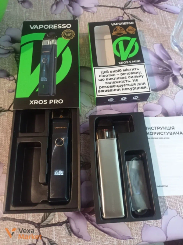 Vaporesso Xros Pro та Vaporesso Xros 5 Mini