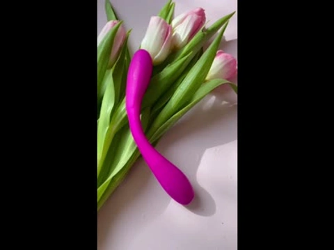 Вибратор гнучкий з двома робочими зонами, зарядка від USB