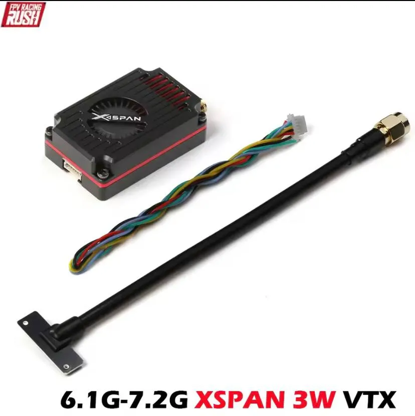 Відеопередавач RushFPV XSPAN 6.1G-7.2G 64CH 3W RushFPV
