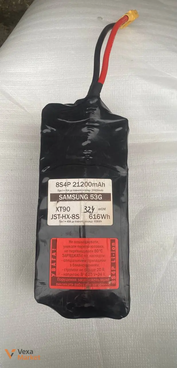 Аккумуляторные батареи FPV Samsung 53G 8S4P 21200mAh и 8S3P 15900mAh