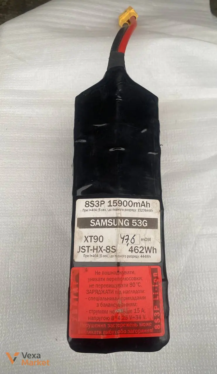 Аккумуляторные батареи FPV Samsung 53G 8S4P 21200mAh и 8S3P 15900mAh — фото 2