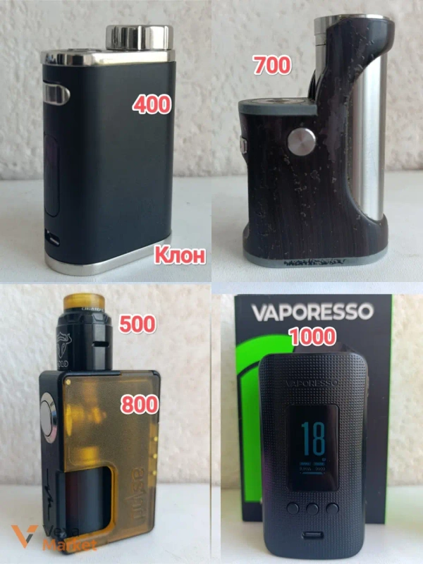 Батарейні моди Pico, Hippovape, Pulse, Vaporesso