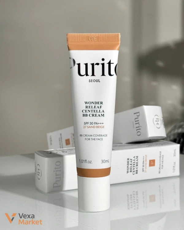 BB-крем Purito Seoul Wonder Releaf Centella BB Cream SPF 30 PA+++, оттенок 27 Sand Beige, 30 мл