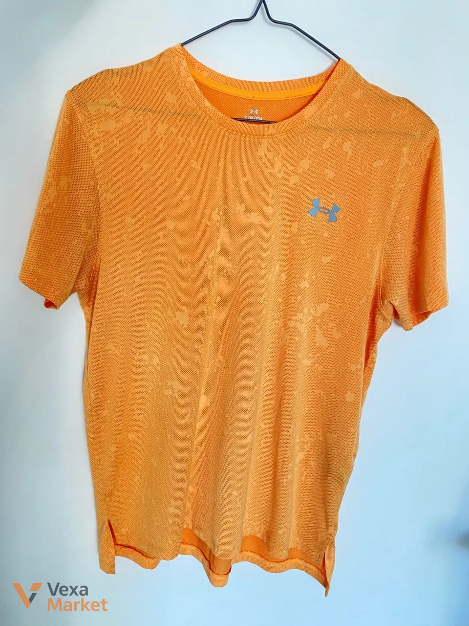 Чоловіча помаранчева футболка Under Armour UA LAUNCH SPLATTER SS розмір M
