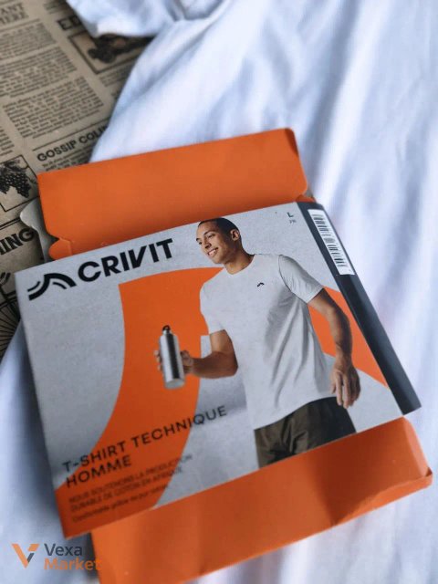 Чоловіча спортивна футболка CRIVIT біла розмір L