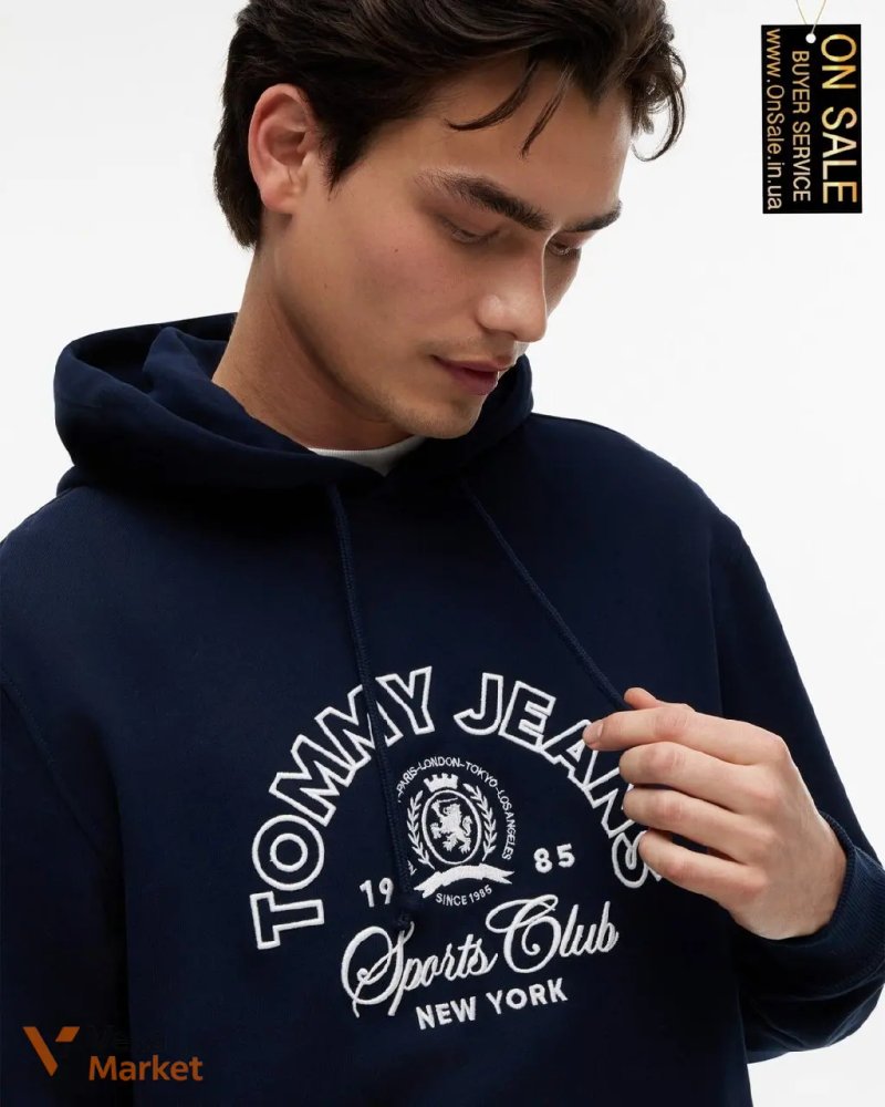 Чоловіче худі Tommy Hilfiger з капюшоном та логотипом — фото 3