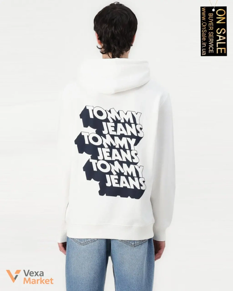 Чоловіче худі Tommy Jeans з капюшоном та логотипом на спині